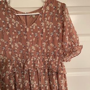 Polagram floral maxi dress